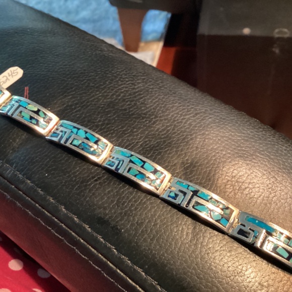 Turquoise BRACELET. Sterling stunning design. Must see - Picture 12 of 12